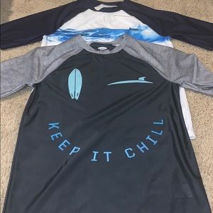 Boys swim shirts